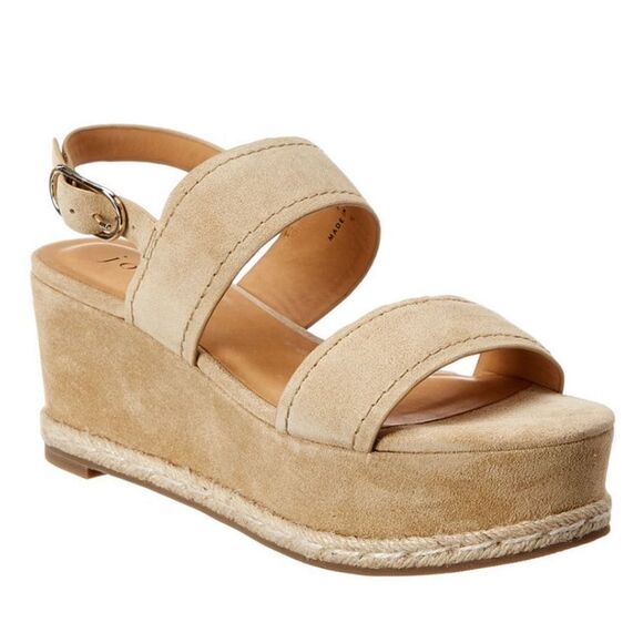 Joie Garland Suede Wedge Heel Sandal - Picture 1 of 8